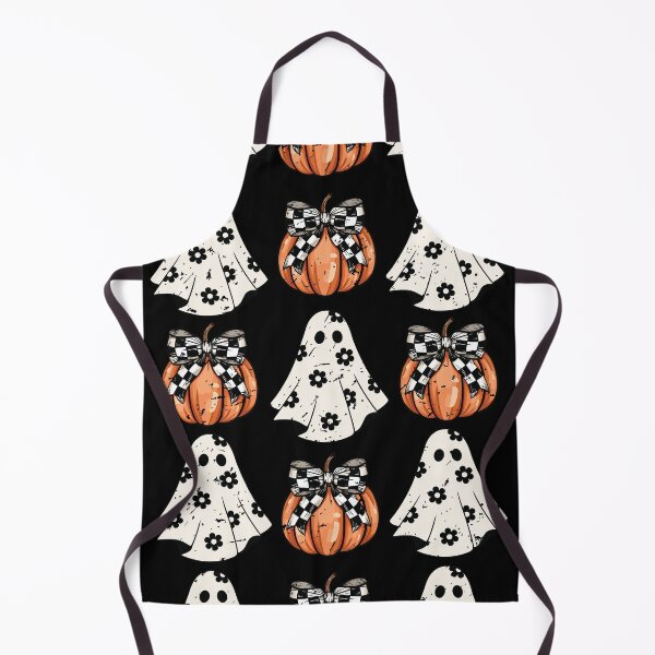 Item preview, spooky but preety pumpkins and ghosts, halloween pattern designed and sold by in-leggings.