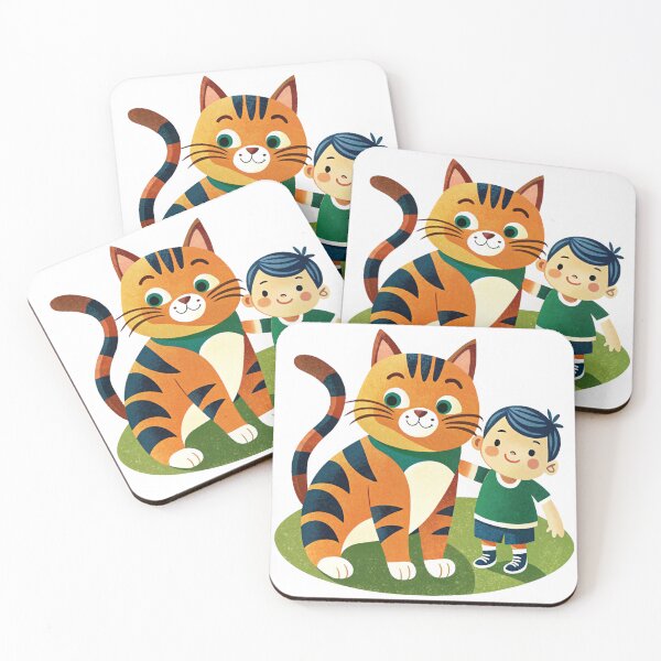 Item preview, Cat With Boy designed and sold by zangess1.