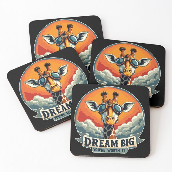 Item preview, Dream Big Dreaming Giraffe Design designed and sold by jondollars.