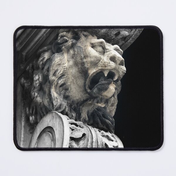 Item preview, The Stone Lion Watches Time Passing By designed and sold by MyPhotoDreams.