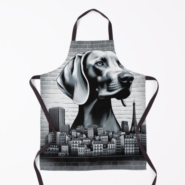 Artikelvorschau, Weimaraner in Paris | Graffiti Mural Art - Design Nr. 130 entworfen und verkauft von WeimTrails.