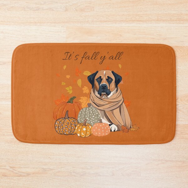 Item preview, Copy of 'It's Fall Y'all - Cozy Great Dane with Pumpkins and Leaves" designed and sold by GoodyPaws.