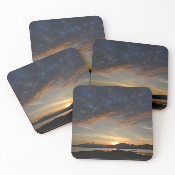 Item preview, The Cuillin Hills from Ord Beach at Sunset designed and sold by sandysshoots.