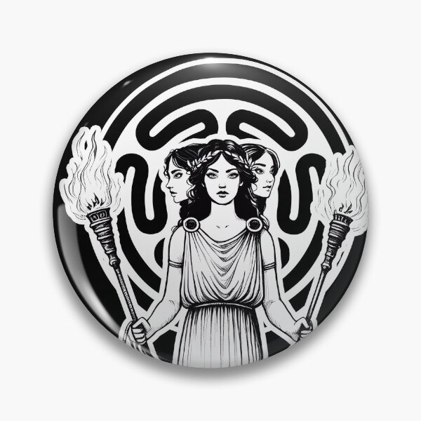 Item preview, Hecate (or Hekate) Goddess of Magic with Torches & Hounds designed and sold by tracydixon.