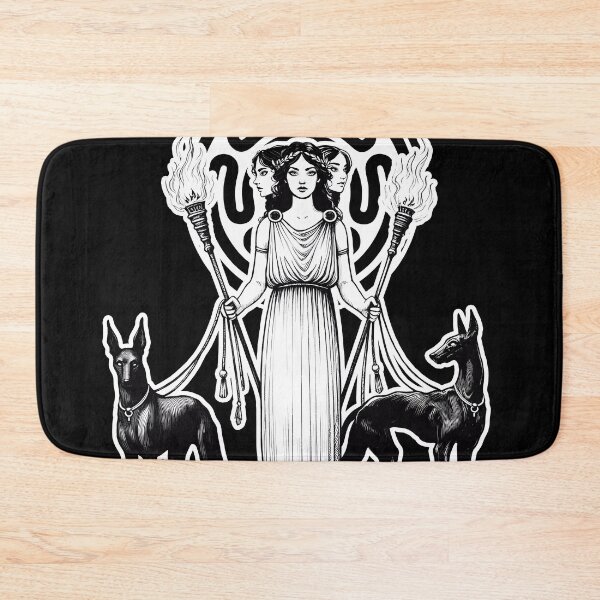 Item preview, Hecate (or Hekate) Goddess of Magic with Torches & Hounds designed and sold by tracydixon.