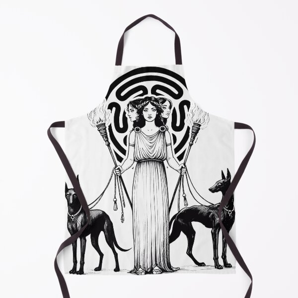 Item preview, Hecate (or Hekate) Goddess of Magic with Torches & Hounds designed and sold by tracydixon.