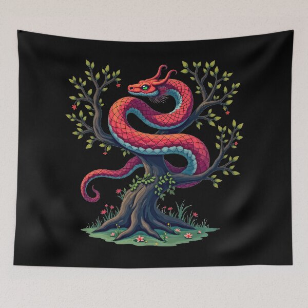Item preview, Dragon Wrapped Around Tree designed and sold by artwaves.