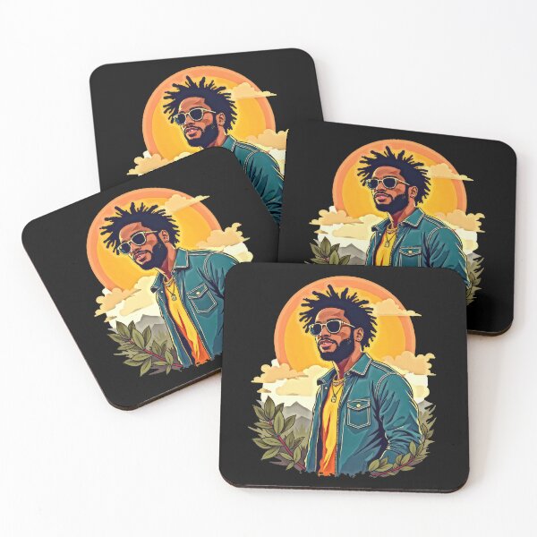 Item preview, Stylish Man in Sunglasses with Sunset designed and sold by artwaves.
