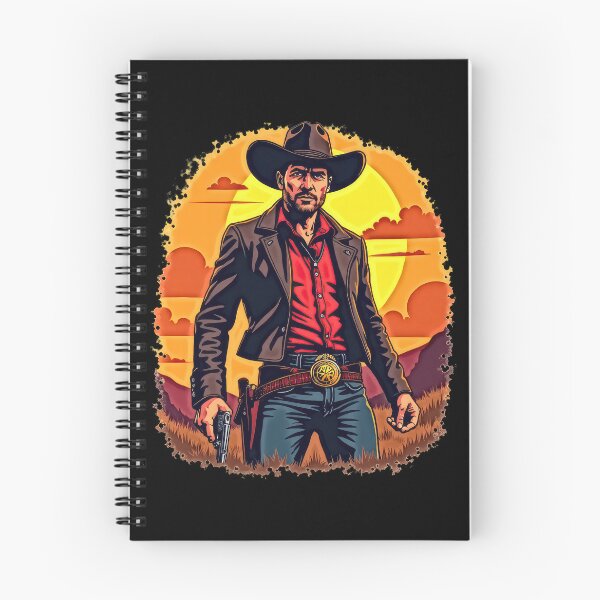 Item preview, Cowboy standing at sunset with gun designed and sold by artwaves.
