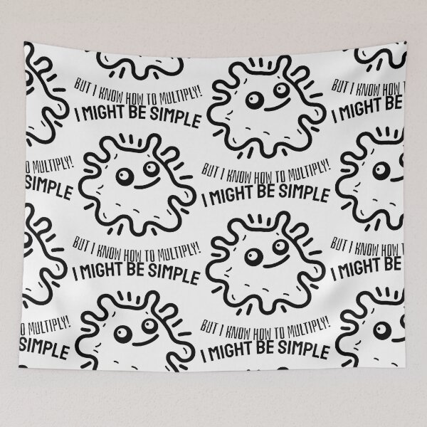 Item preview, I Might Be Simple But I Know How To Multiply, A Black and White Joyful Division designed and sold by SplashTastic.