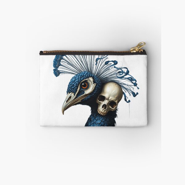 Item preview, Blue Peacock skull | punk funny cool design designed and sold by TaliaShin.