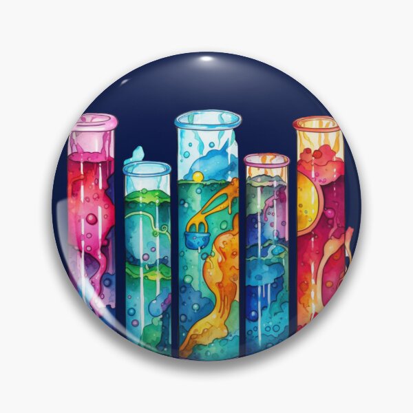 Item preview, Watercolor Science-Chemistry Test Tubes 2 designed and sold by GrinGalore.