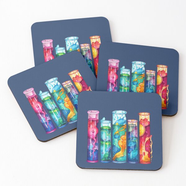 Item preview, Watercolor Science-Chemistry Test Tubes 2 designed and sold by GrinGalore.