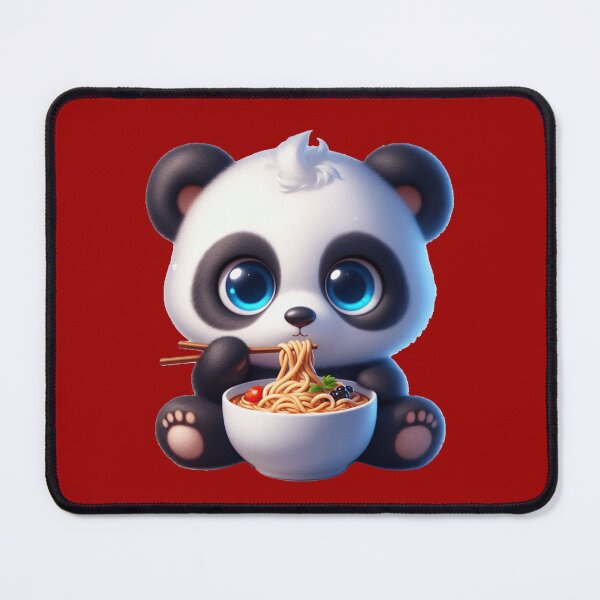 Item preview, Cute Panda Eating Noodles 1 designed and sold by PANDALOVEART.