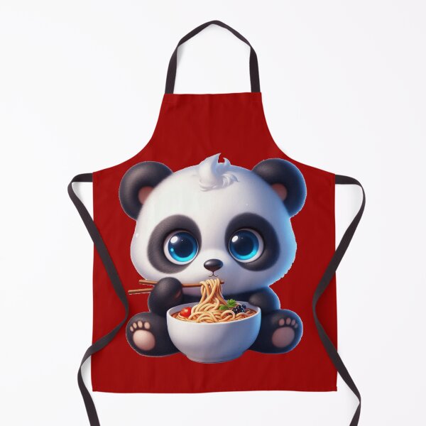 Item preview, Cute Panda Eating Noodles 1 designed and sold by PANDALOVEART.