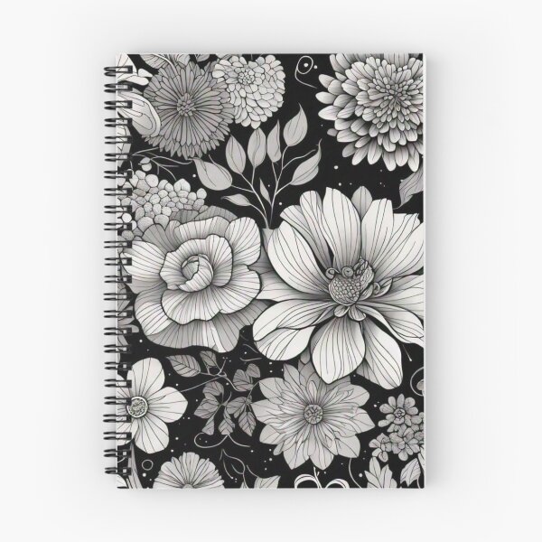 Item preview, Black and White Floral Design designed and sold by rajenrishi.