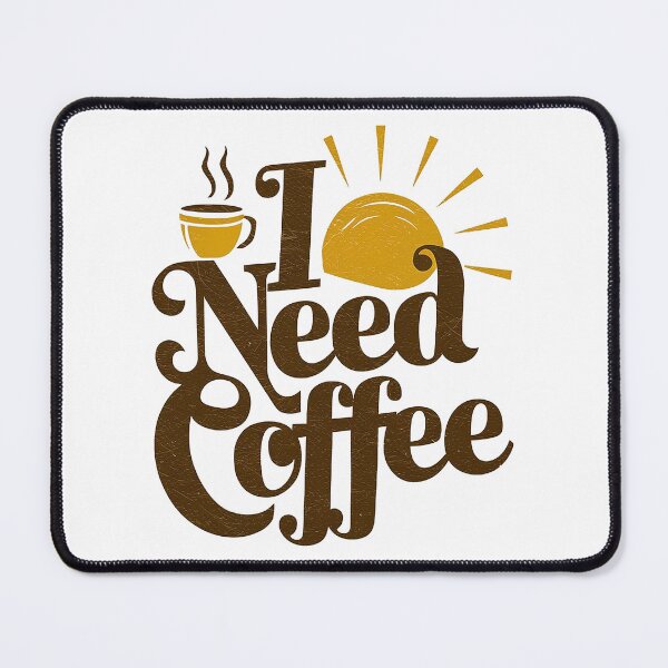 Item preview, I Need Coffee - Retro Style Morning T-shirt designed and sold by Vector_Vibes.