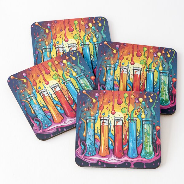 Item preview, Watercolor Science-Chemistry 5 Test Tubes designed and sold by GrinGalore.
