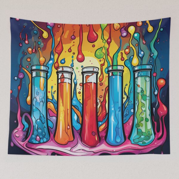 Item preview, Watercolor Science-Chemistry 5 Test Tubes designed and sold by GrinGalore.