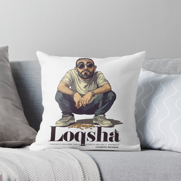 Item preview, Loqsha Guy Squatting Bored with Sunglasses and Sunflower Seeds designed and sold by harmonicllc.