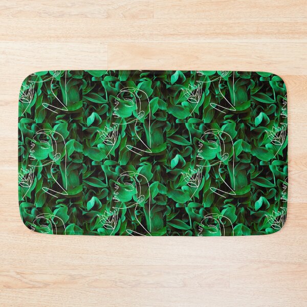 Item preview, Flower Goddess and Lily of The Valley Green Dark Botanical designed and sold by WildWoodlandWitch.