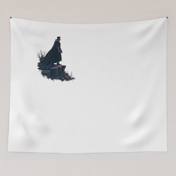 Item preview, Warrior Standing on Cliff at Sunset designed and sold by artwaves.