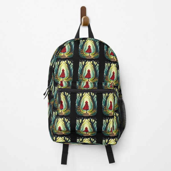 Item preview, Child in Red Hood Walking in Forest designed and sold by artwaves.