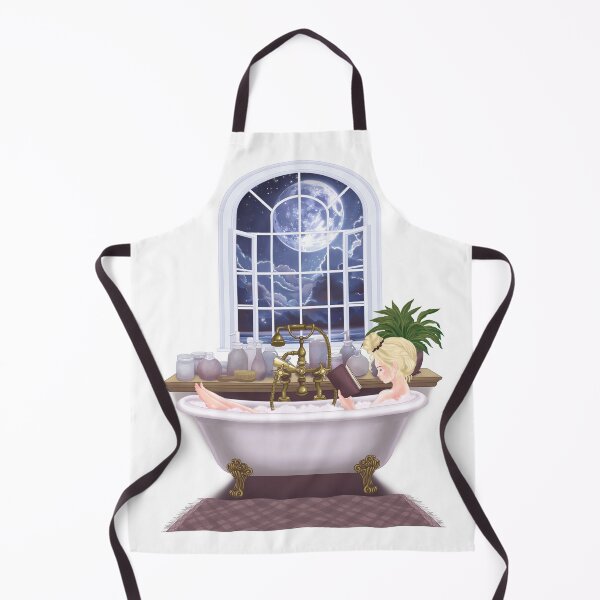 Item preview, Watercolor art bath girl designed and sold by MariaPencilArt.
