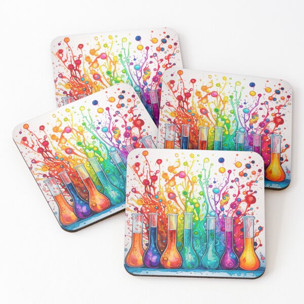 Item preview, Watercolor Science-Chemistry 7 Test Tubes designed and sold by GrinGalore.