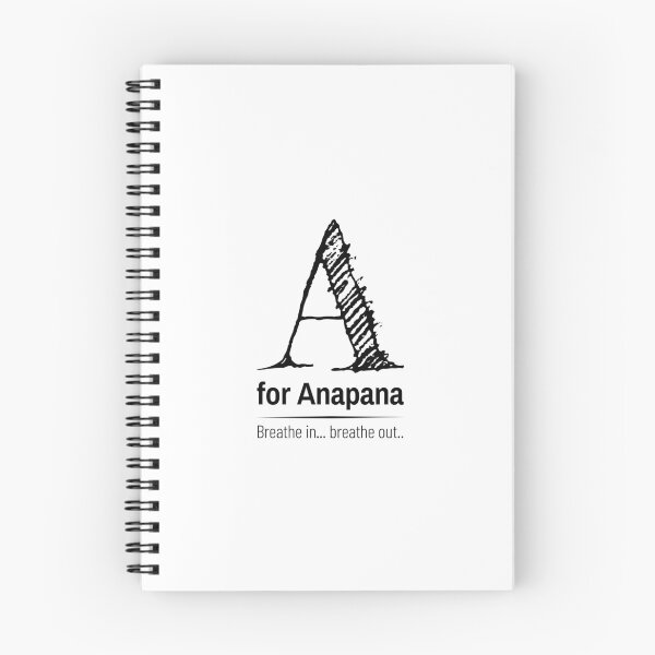 Item preview, Anapana Meditation Breath In Breathe Out Typography Vipassana designed and sold by GraTEEtude.