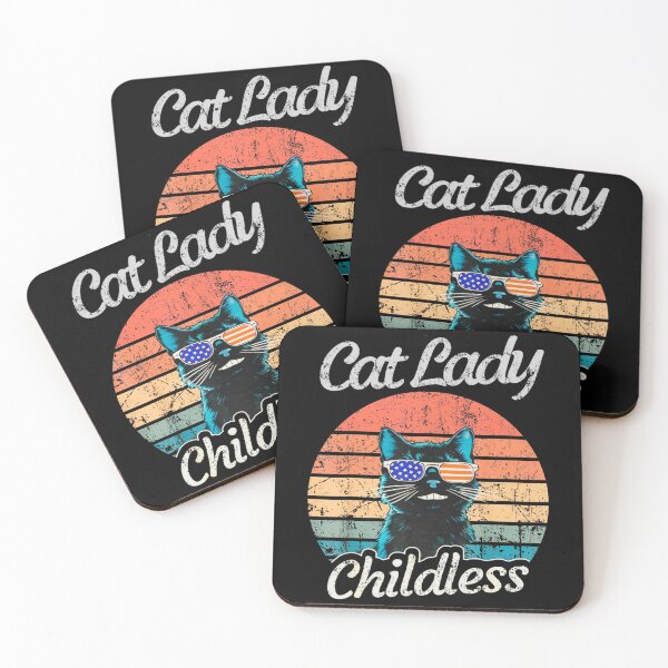 Item preview, this childless cat lady is voting kamala harris 2024 designed and sold by Coussahi.