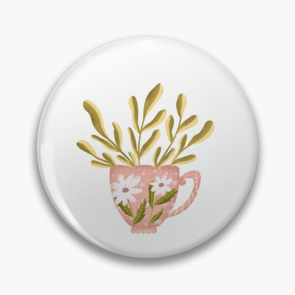 Item preview, Pretty pink teacup with flowers designed and sold by pinkyfish1010.