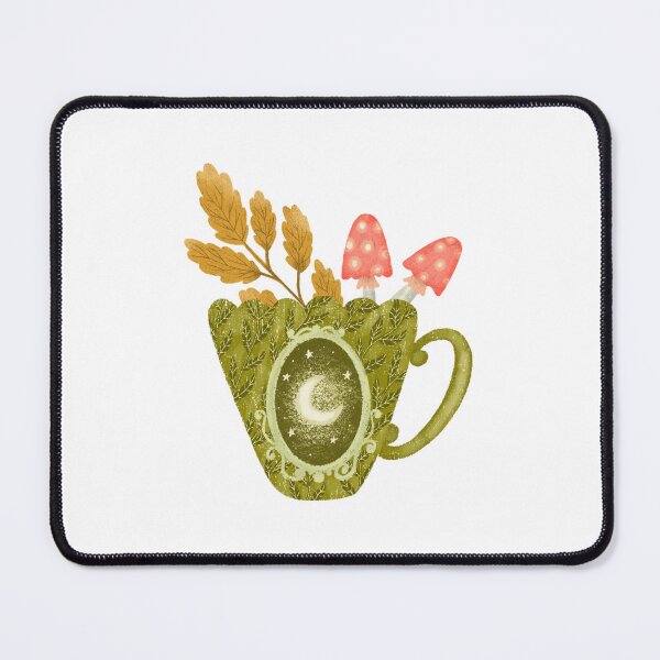 Item preview, Whimsical cottagecore style teacup designed and sold by pinkyfish1010.