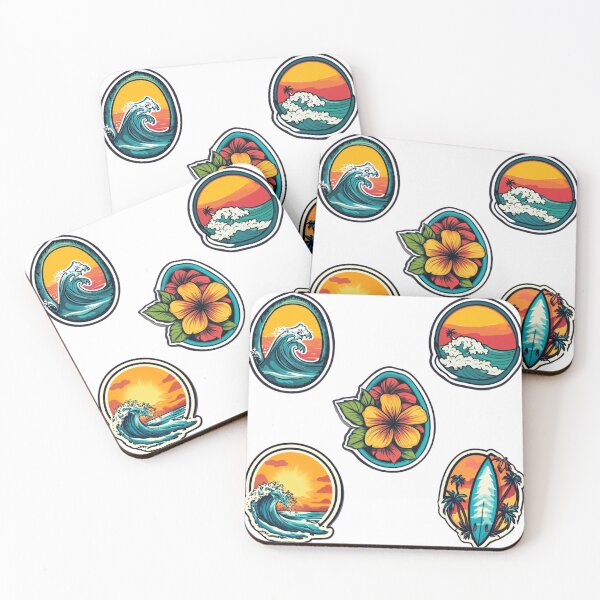 Item preview, Surfing Stickers Design 4 of 9 designed and sold by Jenson Major.