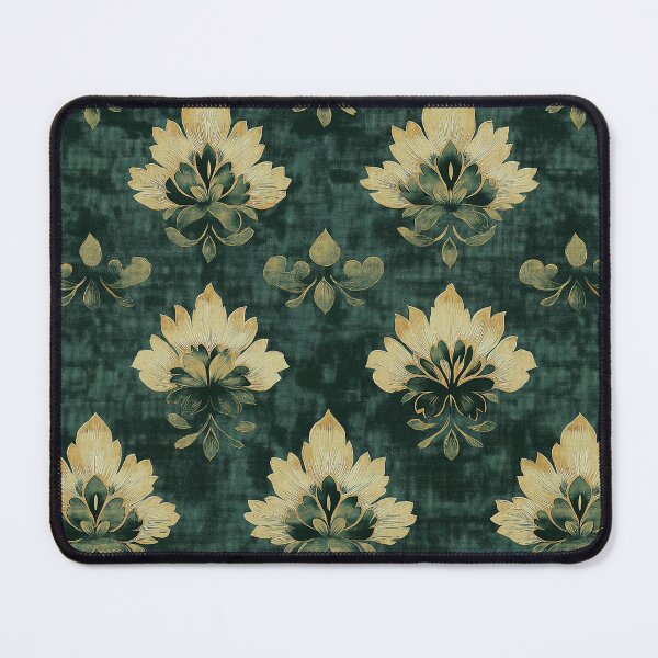 Item preview, Stylish Emerald Green Jacquard  designed and sold by Deepestblue.