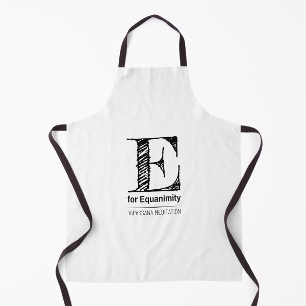 Item preview, E for Equanimity Typography Vipassana Meditation designed and sold by GraTEEtude.