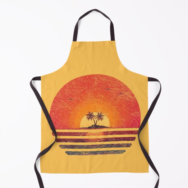 Item preview, Retro sunset and palms island designed and sold by analogsandpixel.