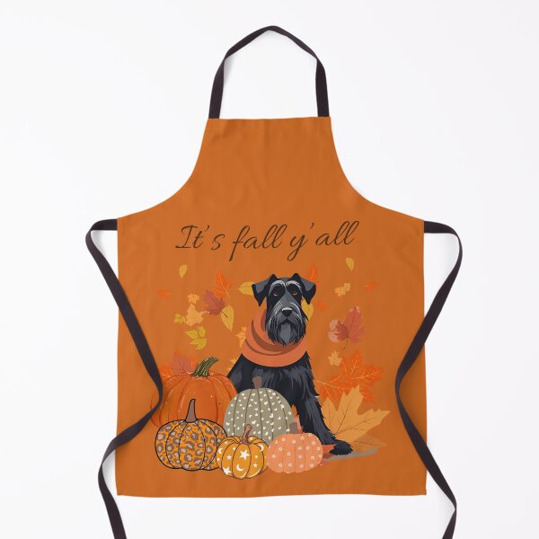 Item preview,  'It's Fall Y'all - Giant Schnauzer with Pumpkins and Leaves" designed and sold by GoodyPaws.