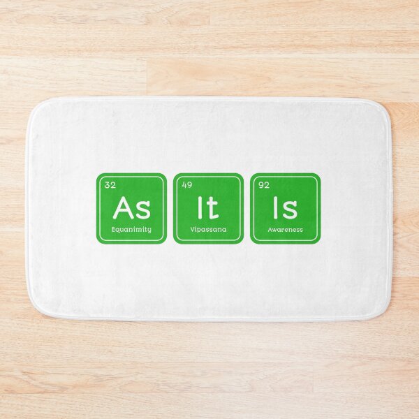 Item preview, As It Is Equanimity Vipassana Meditation Awareness Chemistry Periodic Table designed and sold by GraTEEtude.