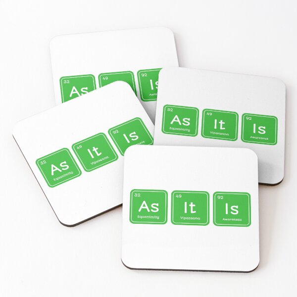 Item preview, As It Is Equanimity Vipassana Meditation Awareness Chemistry Periodic Table designed and sold by GraTEEtude.