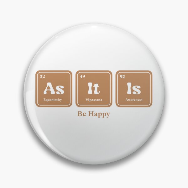 Item preview, As It Is Equanimity Vipassana Meditation Awareness Chemistry Periodic Table designed and sold by GraTEEtude.