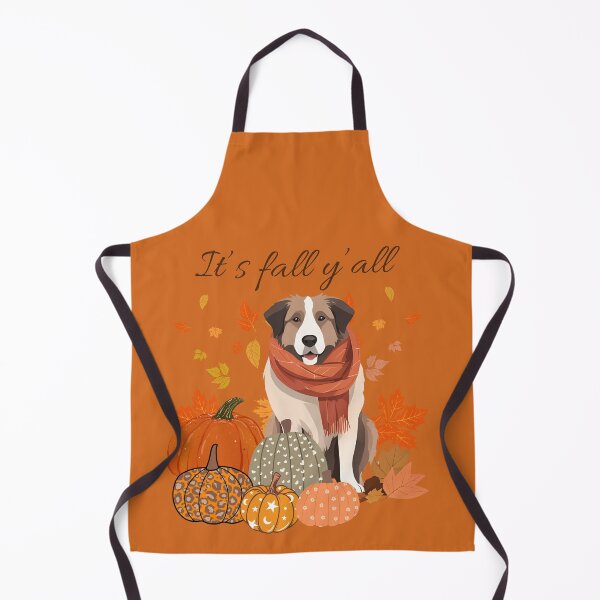 Item preview,   'It's Fall Y'all - Karst Shepherd Dog with Pumpkins and Leaves" designed and sold by GoodyPaws.