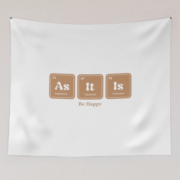 Item preview, As It Is Equanimity Vipassana Meditation Awareness Chemistry Periodic Table designed and sold by GraTEEtude.