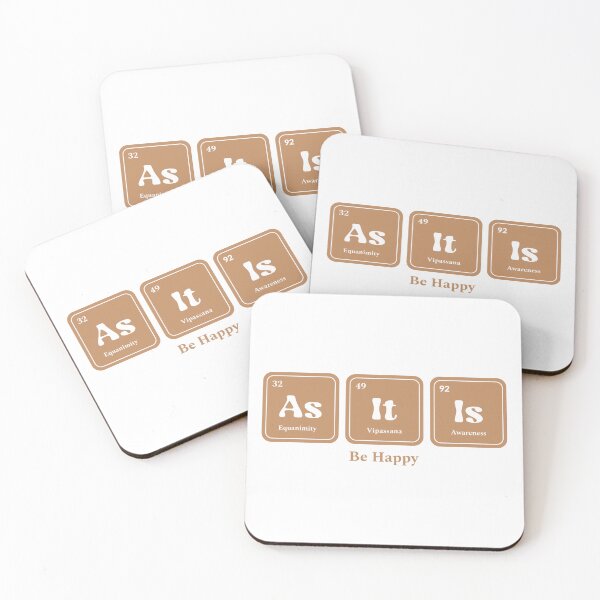 Item preview, As It Is Equanimity Vipassana Meditation Awareness Chemistry Periodic Table designed and sold by GraTEEtude.