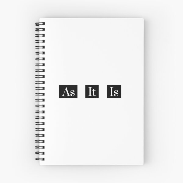 Item preview, As It Is Equanimity Vipassana Meditation Awareness Typography designed and sold by GraTEEtude.