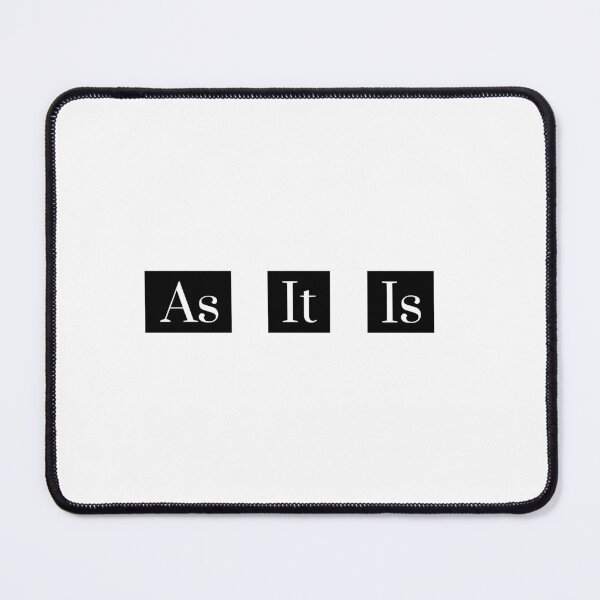 Item preview, As It Is Equanimity Vipassana Meditation Awareness Typography designed and sold by GraTEEtude.