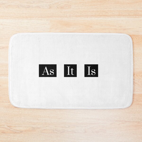 Item preview, As It Is Equanimity Vipassana Meditation Awareness Typography designed and sold by GraTEEtude.