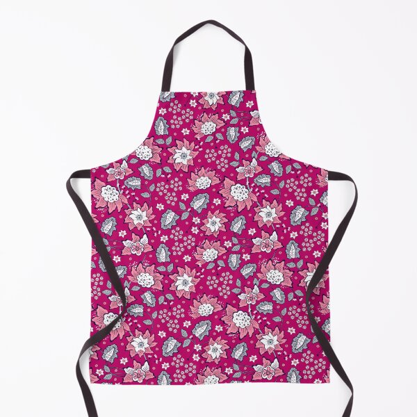 Item preview, Cheerful Folk, Pink Flowers on Dark Pink Background designed and sold by Alex  Blud.
