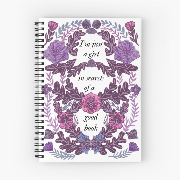 Item preview, Book fan Enchanting Purple Floral Wreath - Nature-Inspired Art by Jemma Jamie Skidmore designed and sold by Jemma Jamie Skidmore.