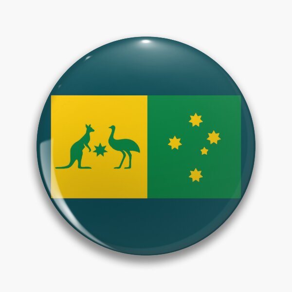 Item preview, Australia Sport Team Crest 2024 edition with Southern Cross  designed and sold by Kangaroo Sun.